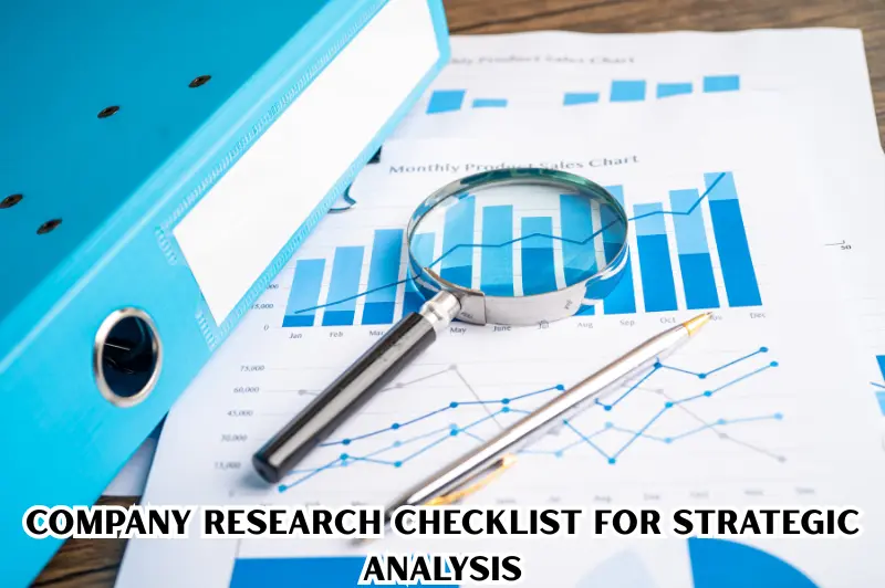 company research checklist for strategic analysis