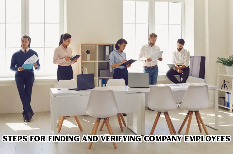 steps for finding and verifying company employees