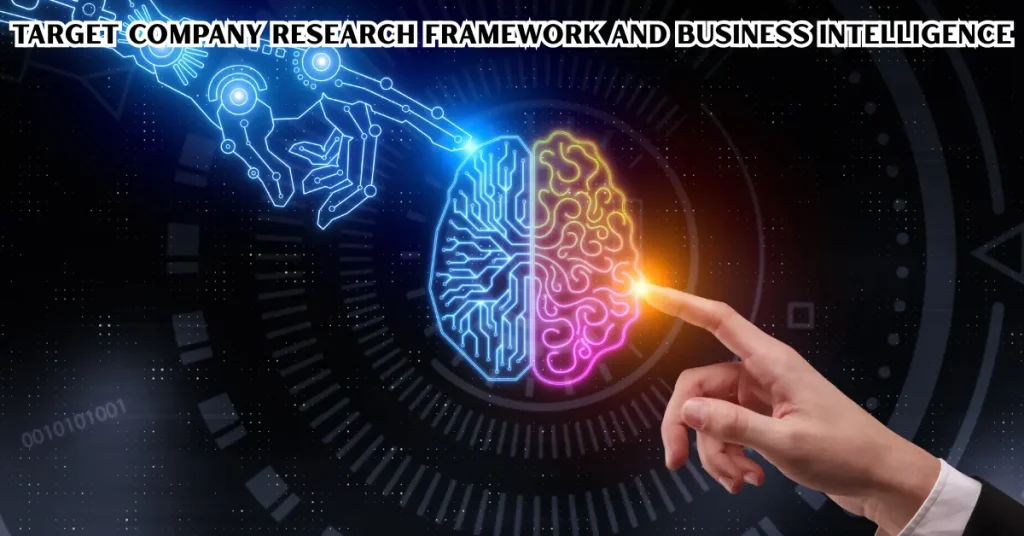 target company research framework and business intelligence